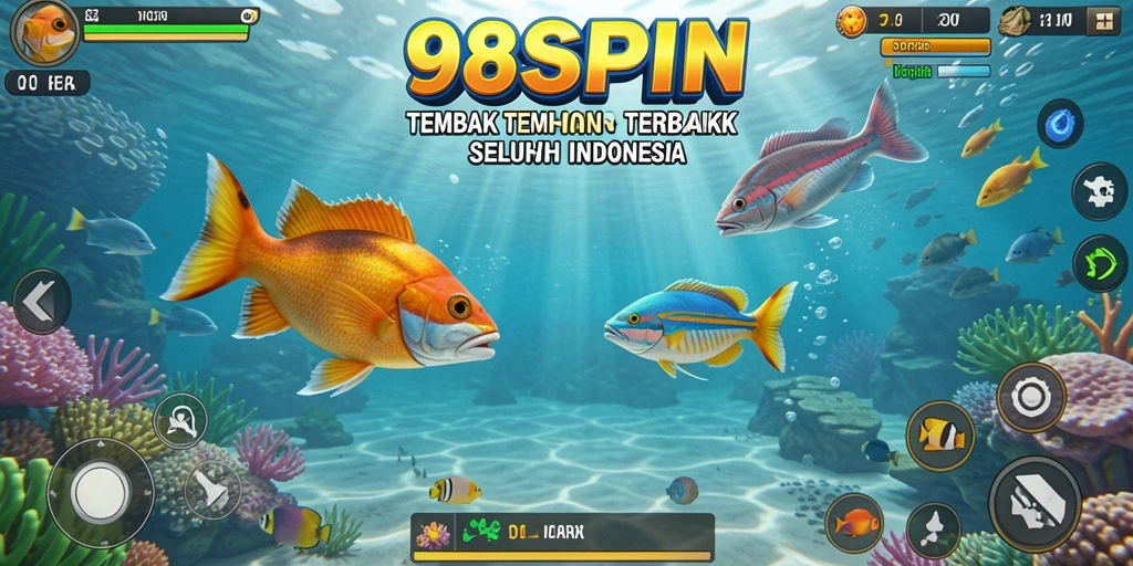 Tampilan menakjubkan dari gameplay Tembak Ikan dalam 98SPIN.