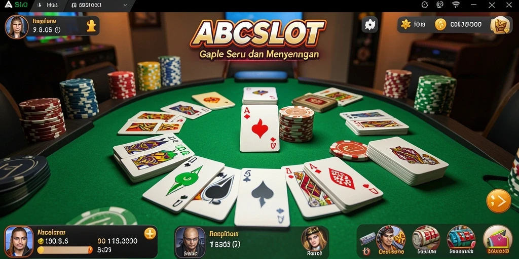 Tampilan gameplay seru dan interaktif ABCSLOT Gaple.