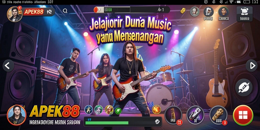 Tampilan menarik dari gameplay APEK88 yang menghadirkan pengalaman musik berbeda.