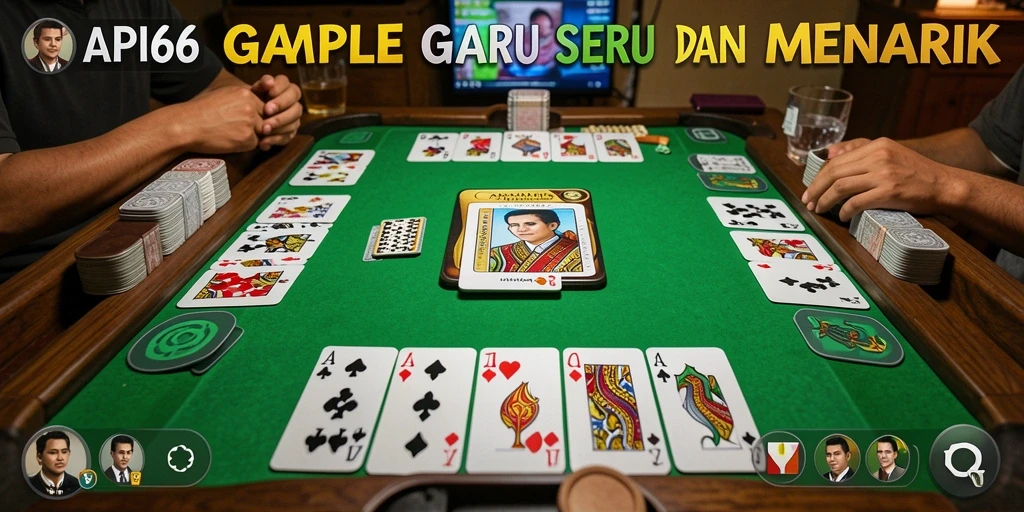 Gameplay API66 menampilkan keseruan bermain Gaple secara interaktif.