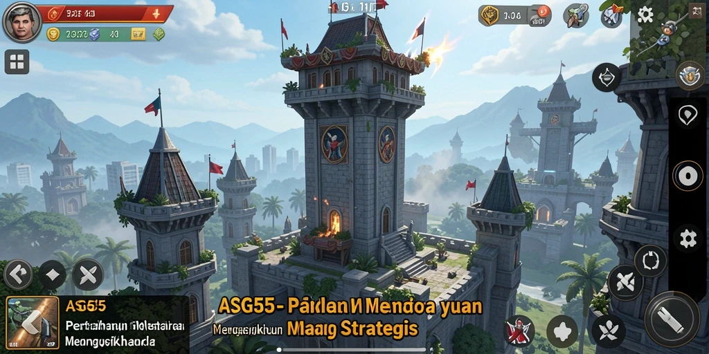 Tampilan gameplay mendebarkan dalam ASG55 yang penuh strategi.