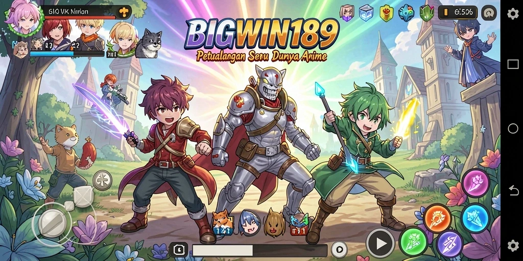 Screenshot menampilkan aksi seru dalam game Anime BIGWIN189.