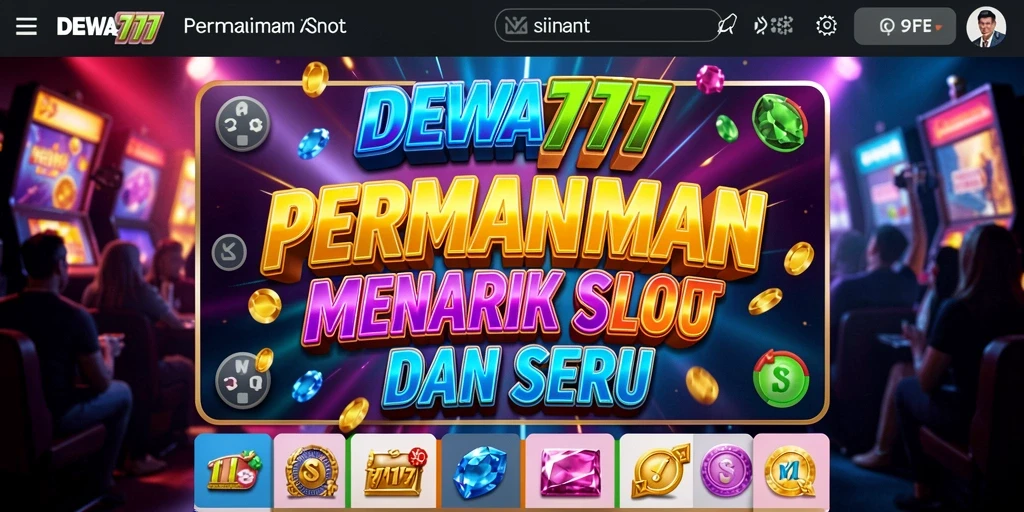 Tangkapan layar DEWA777 menampilkan keseruan permainan Slot yang mendebarkan.