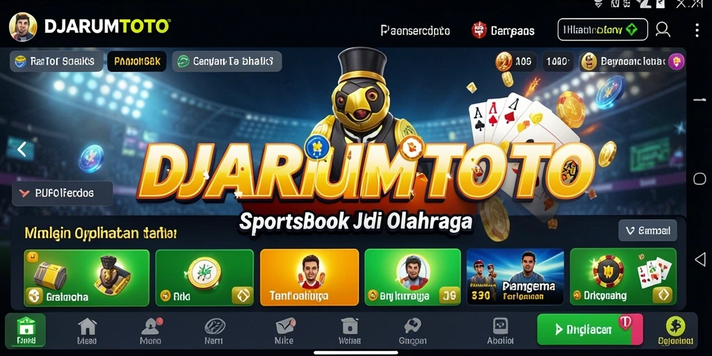 Screenshot dari gameplay Sportsbook DJARUMTOTO yang menampilkan taruhan langsung.