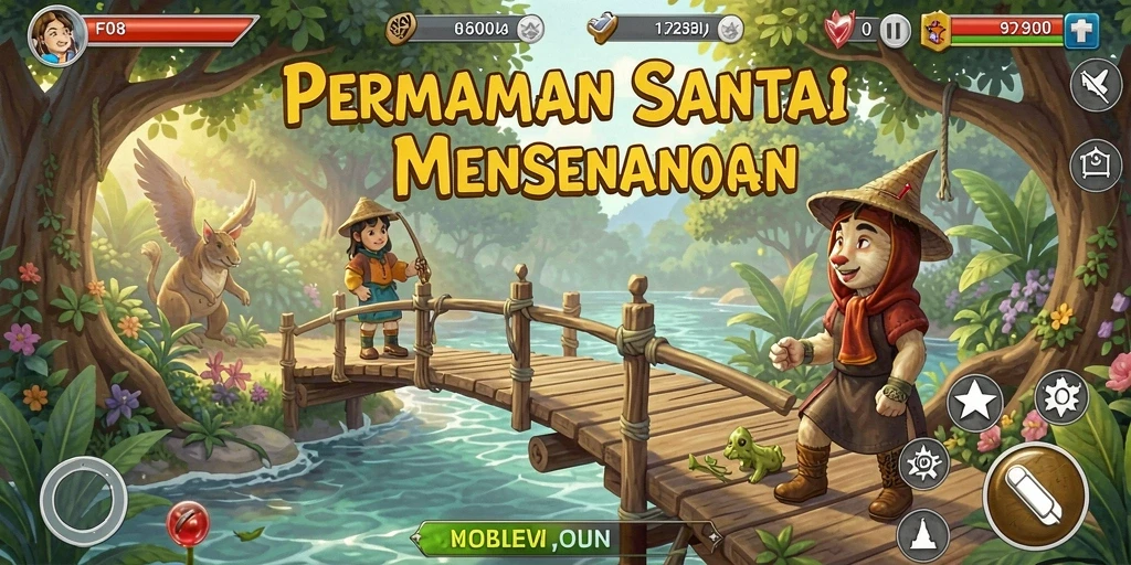 Screenshot dari gameplay F08 yang menampilkan petualangan seru.
