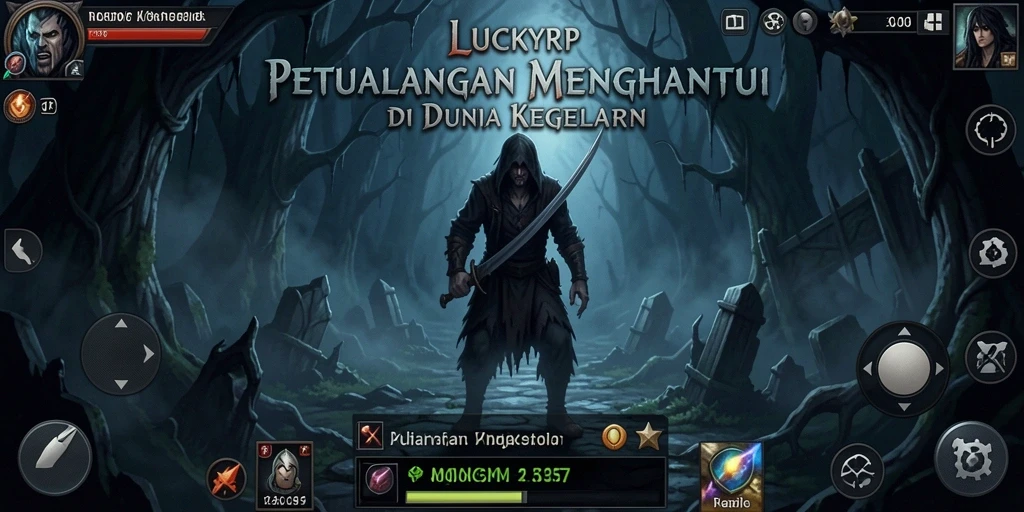 Screenshot LUCKYRP menampilkan momen mencekam gameplay Horror.