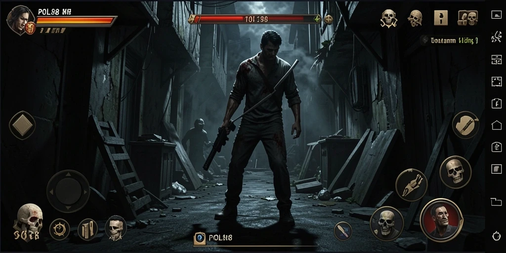 Tampilan gameplay POL88 yang menegangkan saat menjelajah kegelapan.