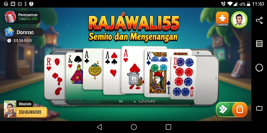 Gameplay seru dan menantang di RAJAWALI55