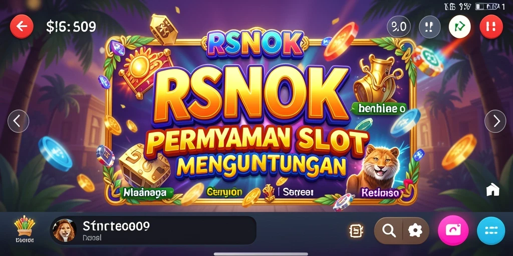 Tampilan gameplay RSNOK yang menarik dan penuh warna saat memainkan slot.