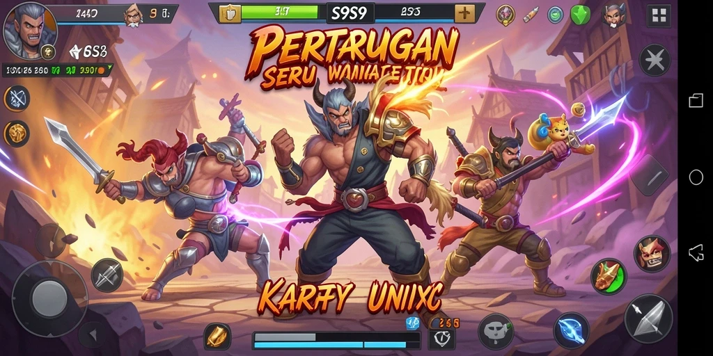 Tampilan gameplay S9S9 yang mendebarkan dalam pertarungan.