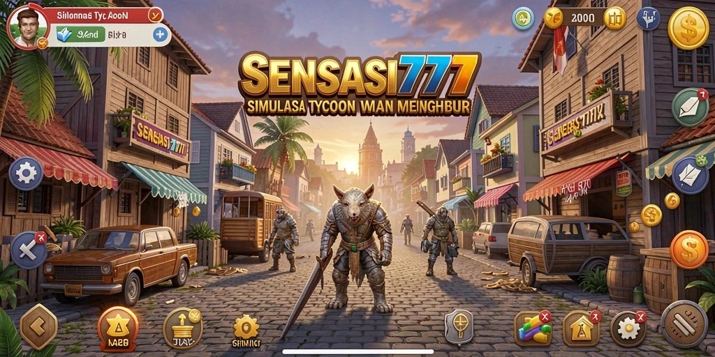 Tampilan gameplay seru dan interaktif dari SENSASI777.