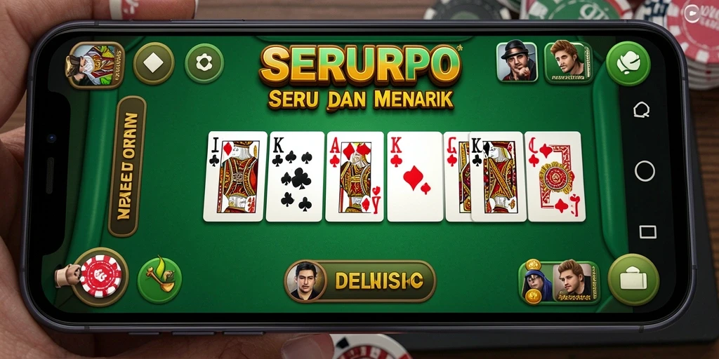 Tampilan gameplay SERURP yang seru dan menantang dalam permainan Domino.