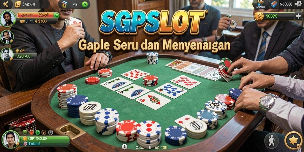 Tampilan menarik dari gameplay Gaple di SGPSLOT.